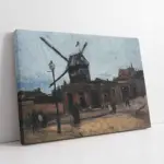 Yel Değirmenli Şehir | Kanvas Tablo | Cam Tablo | Mdf Tablo | B17021