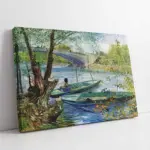 Mavi Deniz İki Kayık | Kanvas Tablo | Cam Tablo | Mdf Tablo | B17022