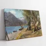 Sahil Kenarında Çalışan İnsanlar | Kanvas Tablo | Cam Tablo | Mdf Tablo | B17050