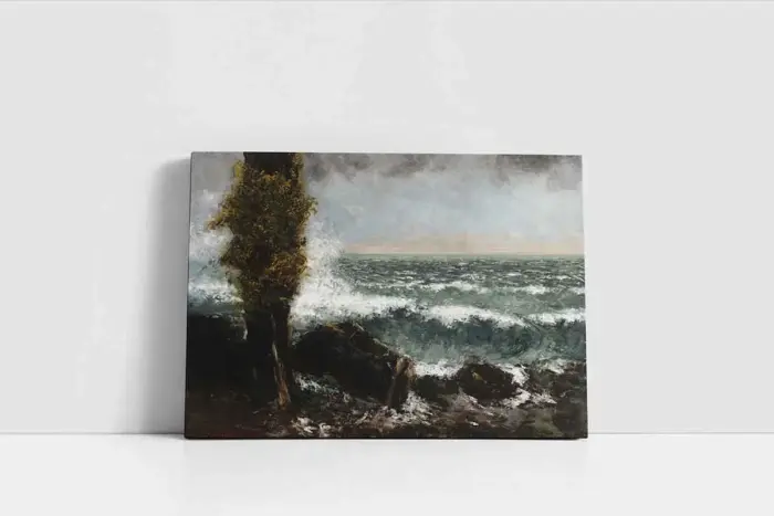 Sert Dalgalı Deniz | Kanvas Tablo | Cam Tablo | Mdf Tablo | B17057 - Görsel 2
