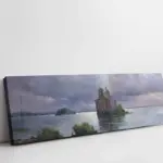 Denizin İçin De Yapılan Bina | Kanvas Tablo | Cam Tablo | Mdf Tablo | B17093