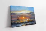 Denizde Gün Batımı | Kanvas Tablo | Cam Tablo | Mdf Tablo | B17116