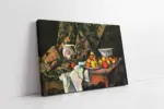 Elma Ve Şeftali İle Natürmort Paul Cezanne | Kanvas Tablo | Cam Tablo | Mdf Tablo | B18065