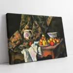 Elma Ve Şeftali İle Natürmort Paul Cezanne | Kanvas Tablo | Cam Tablo | Mdf Tablo | B18065