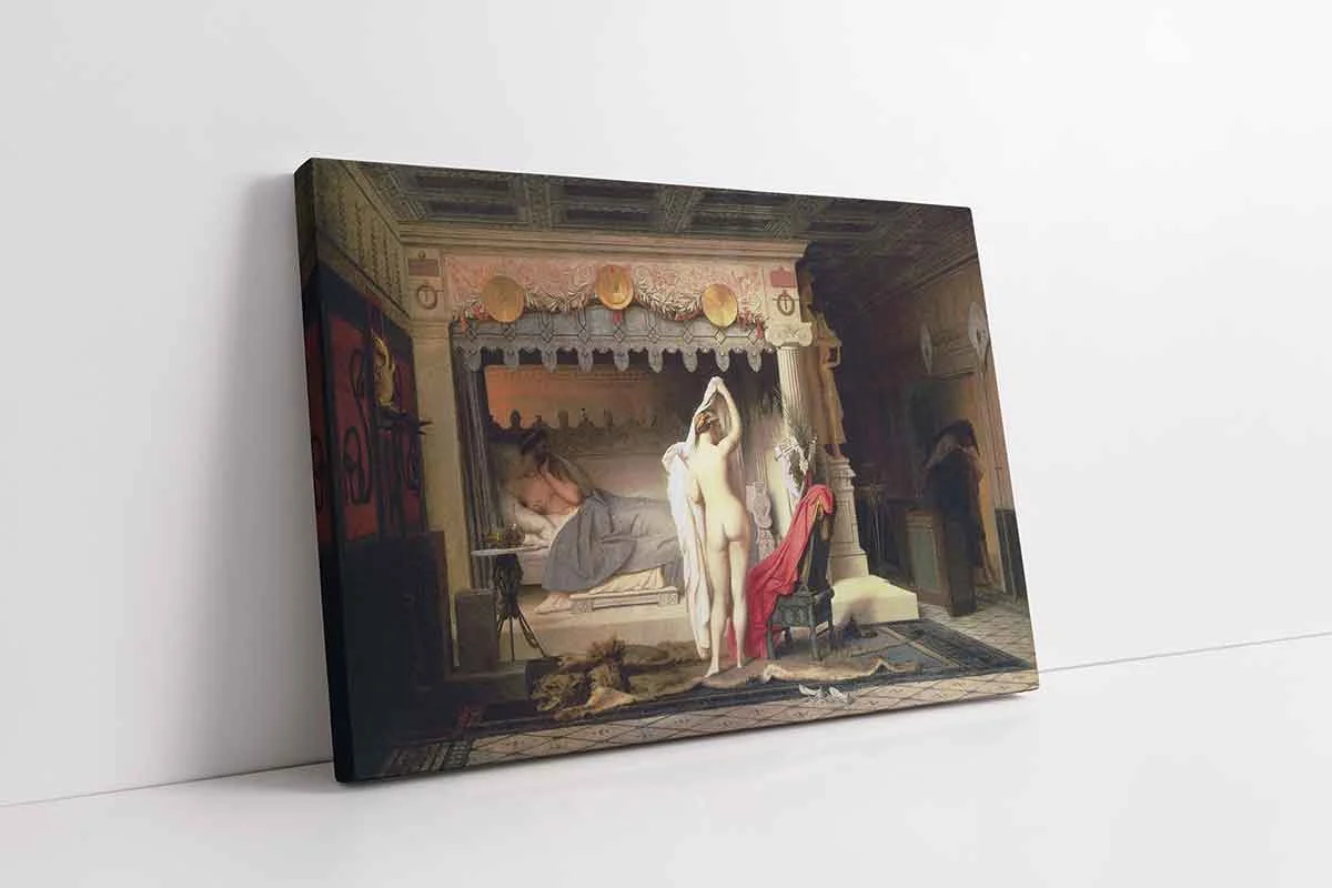 KB19001-10 King Candaules Jean Leon Gerome | Kanvas Tablo | Cam Tablo | Mdf Tablo | B19001 - Görsel 1