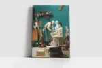 Mermerde Çalışırken Jean Leon Gerome | Kanvas Tablo | Cam Tablo | Mdf Tablo | B19004 - Görsel 2