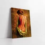 Sırtı Açık Kadın | Kanvas Tablo | Cam Tablo | Mdf Tablo | B19023