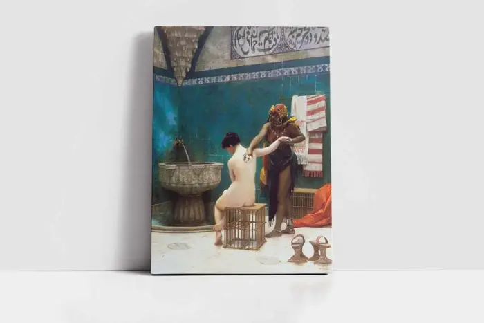 Hamamda Cariye | Kanvas Tablo | Cam Tablo | Mdf Tablo | B19024 - Görsel 2