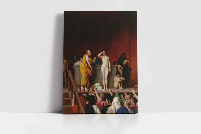 İnsan Pazarı | Kanvas Tablo | Cam Tablo | Mdf Tablo | B19033 - Görsel 2