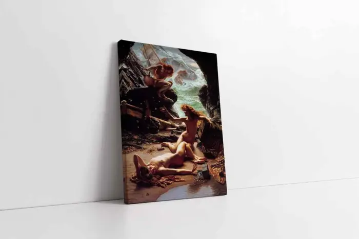 Fırtına Perileri Mağarası Edward Poynter | Kanvas Tablo | Cam Tablo | Mdf Tablo | B19075 - Görsel 1