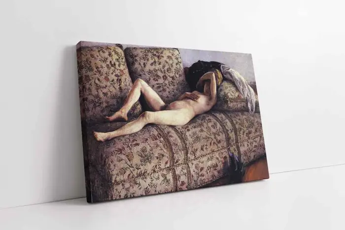 Nude On A Couch | Kanvas Tablo | Cam Tablo | Mdf Tablo | B19083 - Görsel 1