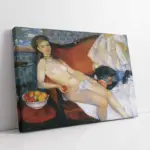 Meyveler Ve Uzanan Kadın William Glackens | Kanvas Tablo | Cam Tablo | Mdf Tablo | B19086