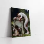 Elegy Melek Ve Kadın W. Adolphe Bouguereau| Kanvas Tablo | Cam Tablo | Mdf Tablo | B19091