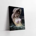 Dalgalar İçindeki Kadın | Kanvas Tablo | Cam Tablo | Mdf Tablo | B19103