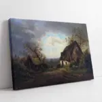 Gece Ve Kulübe | Kanvas Tablo | Cam Tablo | Mdf Tablo | B20039