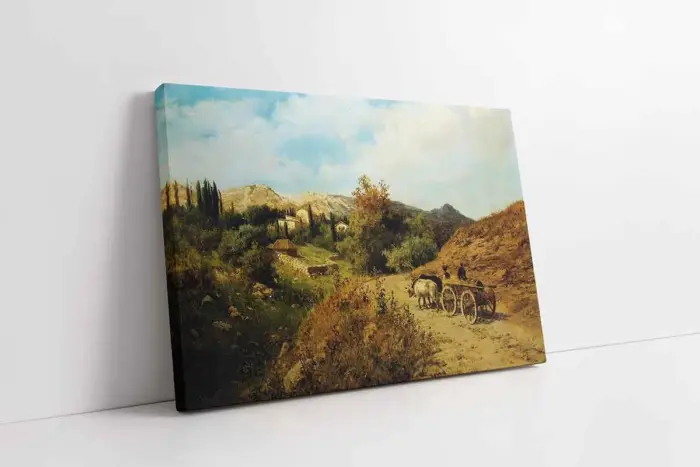 Öküz Arabası | Kanvas Tablo | Cam Tablo | Mdf Tablo | B20040 - Görsel 1
