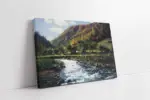 Hızlıca Akan Nehir | Kanvas Tablo | Cam Tablo | Mdf Tablo | B20052