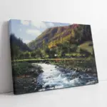 Hızlıca Akan Nehir | Kanvas Tablo | Cam Tablo | Mdf Tablo | B20052