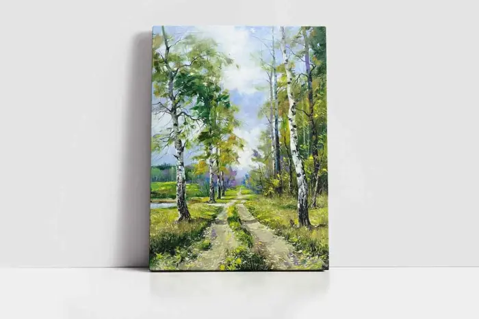 Orman Yolu | Kanvas Tablo | Cam Tablo | Mdf Tablo | B20084 - Görsel 2
