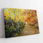 Sonbaharda Ağaçlar | Kanvas Tablo | Cam Tablo | Mdf Tablo | B20087