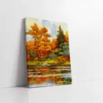 Soyut Sonbahar | Kanvas Tablo | Cam Tablo | Mdf Tablo | B20097