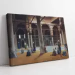 Camide Namaz Kılanlar Lean Leon Gerome | Kanvas Tablo | Cam Tablo | Mdf Tablo | B21029