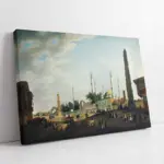 Halk Pazar Meydanı Osmanlı İmparatorluğu Dönemi | Kanvas Tablo | Cam Tablo | Mdf Tablo | B21035