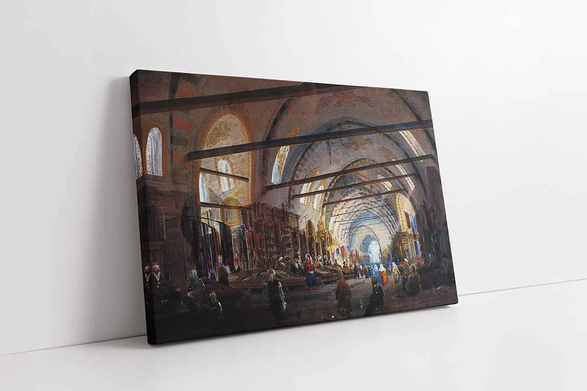 KB21036-10 Kapalıçarşı Carlo Bossoli | Kanvas Tablo | Cam Tablo | Mdf Tablo | B21036 - Görsel 1