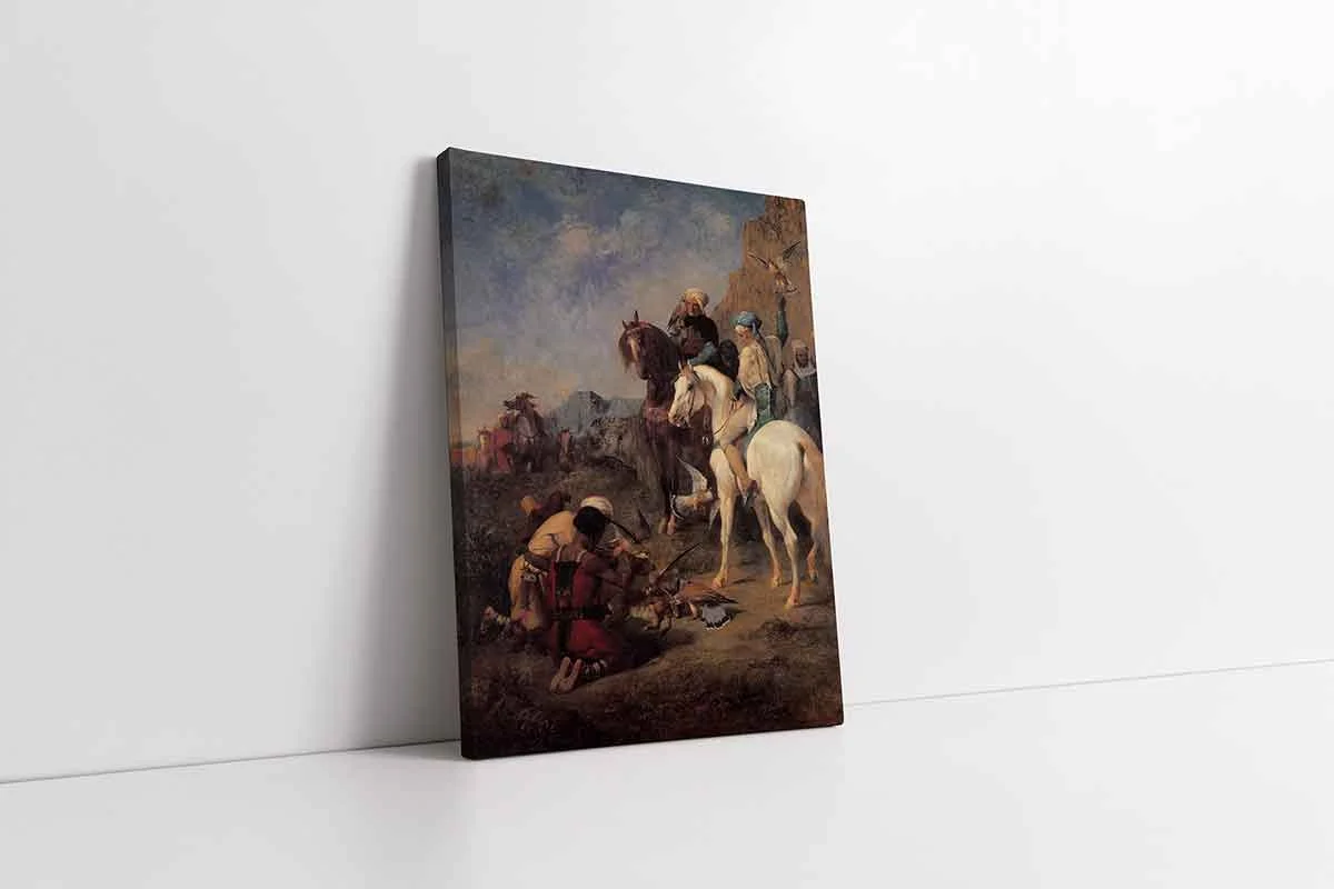 KB21053-10 Cezayirde Avcılık | Kanvas Tablo | Cam Tablo | Mdf Tablo | B21053 - Görsel 1