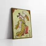 Dans Eden Kadın Levni Minyatürü | Kanvas Tablo | Cam Tablo | Mdf Tablo | B21096