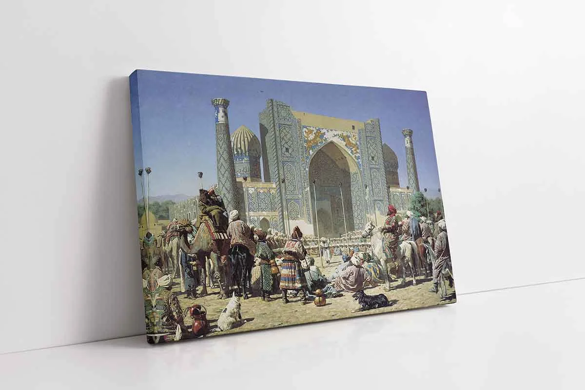 KB21112-10 Özbekistan Semerkand | Kanvas Tablo | Cam Tablo | Mdf Tablo | B21112 - Görsel 1
