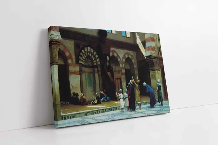 Osmanlı Dönemi Cami Avlusu | Kanvas Tablo | Cam Tablo | Mdf Tablo | B21142 - Görsel 1