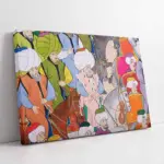 Kraliyet Zamanı Kavuklu İnsanlar | Kanvas Tablo | Cam Tablo | Mdf Tablo | B21159