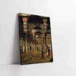 Kahirede Camide Namaz Kılanlar | Kanvas Tablo | Cam Tablo | Mdf Tablo | B21195