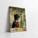 Sultanahmet Camii Girişinde Kadınlar | Kanvas Tablo | Cam Tablo | Mdf Tablo | B21197