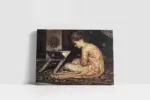 Kitap Okuyan Kız | Kanvas Tablo | Cam Tablo | Mdf Tablo | B21231 - Görsel 2