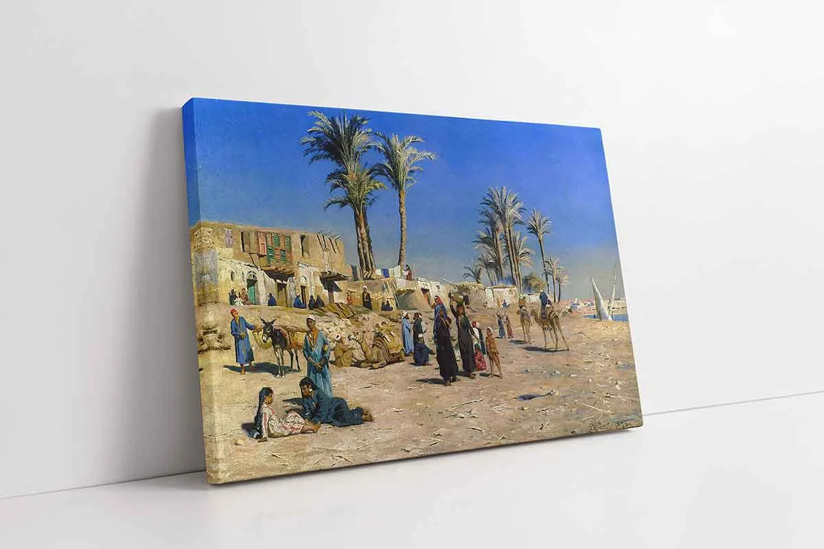 KB21245-10 Mısırda Ki İnsanlar | Kanvas Tablo | Cam Tablo | Mdf Tablo | B21245 - Görsel 1