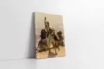 Silah Çeken Asker Ve Deve | Kanvas Tablo | Cam Tablo | Mdf Tablo | B21283
