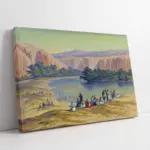 Alman Yada Göl Kenarı Eğlenceleri | Kanvas Tablo | Cam Tablo | Mdf Tablo | B21287