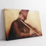 Ney Çalan Adam | Kanvas Tablo | Cam Tablo | Mdf Tablo | B21289