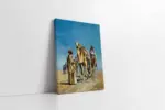 Çöldeki Hacılar Ve Develer | Kanvas Tablo | Cam Tablo | Mdf Tablo | B21316