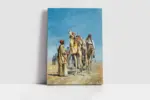 Çöldeki Hacılar Ve Develer | Kanvas Tablo | Cam Tablo | Mdf Tablo | B21316 - Görsel 2
