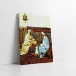 Tavla Oynayan Hacı | Kanvas Tablo | Cam Tablo | Mdf Tablo | B21342