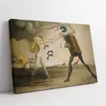 Modern Rapsodi Salvador Dali | Kanvas Tablo | Cam Tablo | Mdf Tablo | B22003