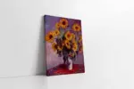 Monet Sunflowers | Kanvas Tablo | Cam Tablo | Mdf Tablo | B22032