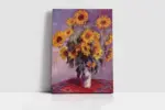 Monet Sunflowers | Kanvas Tablo | Cam Tablo | Mdf Tablo | B22032 - Görsel 2