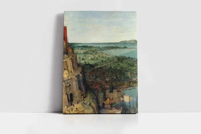 Babil Kulesi Pieter Brueghel | Kanvas Tablo | Cam Tablo | Mdf Tablo | B22034 - Görsel 2