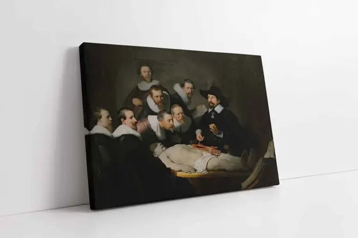 Dr. Nicolaes Tulpun Anatomi Dersi Rembrandt | Kanvas Tablo | Cam Tablo | Mdf Tablo | B22037 - Görsel 1