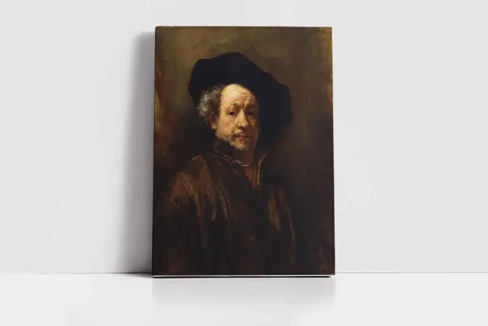 Portre Rembrandt Otoportre | Kanvas Tablo | Cam Tablo | Mdf Tablo | B22038 - Görsel 2