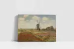 Rijnsburg Yel Değirmeni İle Lale Tarlası Claude Monet | Kanvas Tablo | Cam Tablo | Mdf Tablo | B22069 - Görsel 2